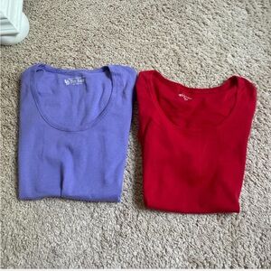 Vintage Victoria Secret Purple and Red T-Shirts